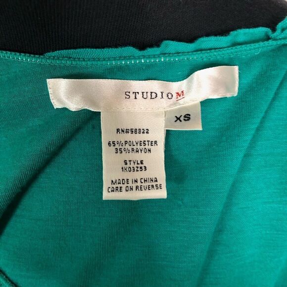 Studio M Layered Teal Bodycon Mini Dress - Women’s XS - Picture 6 of 6